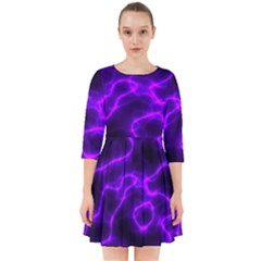 Purple Pattern Background Structure Smock Dress by danenraven