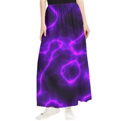 Purple Pattern Background Structure Maxi Chiffon Skirt by danenraven