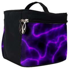 Purple Pattern Background Structure Make Up Travel Bag (big) by danenraven