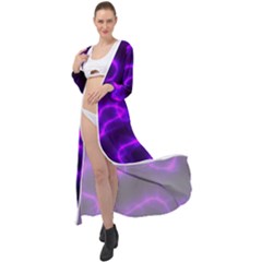 Purple Pattern Background Structure Maxi Chiffon Beach Wrap by danenraven