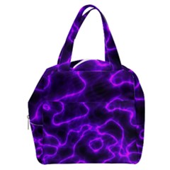 Purple Pattern Background Structure Boxy Hand Bag by danenraven