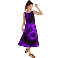 Purple Pattern Background Structure Summer Maxi Dress by danenraven