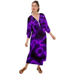 Purple Pattern Background Structure Grecian Style  Maxi Dress by danenraven