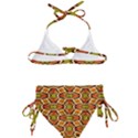 Geometry Shape Retro Trendy Symbol Kids  Classic Bikini Set View2