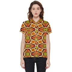 Geometry Shape Retro Trendy Symbol Short Sleeve Pocket Shirt by danenraven