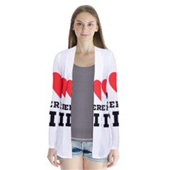 I Love Cherry Pie Drape Collar Cardigan by ilovewhateva