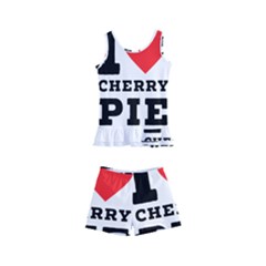 I Love Cherry Pie Kids  Boyleg Swimsuit by ilovewhateva