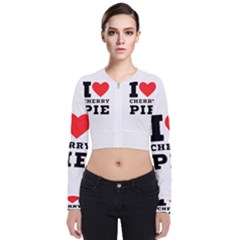 I Love Cherry Pie Long Sleeve Zip Up Bomber Jacket by ilovewhateva