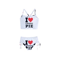 I Love Cherry Pie Girls  Tankini Swimsuit by ilovewhateva