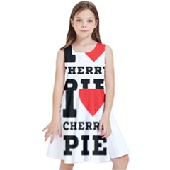 I Love Cherry Pie Kids  Skater Dress by ilovewhateva