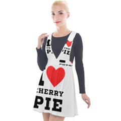 I Love Cherry Pie Plunge Pinafore Velour Dress by ilovewhateva