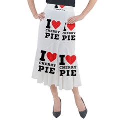 I Love Cherry Pie Midi Mermaid Skirt by ilovewhateva