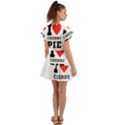 I love cherry pie Flutter Sleeve Wrap Dress View2