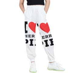 I Love Cherry Pie Kids  Elastic Waist Pants by ilovewhateva