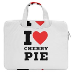 I Love Cherry Pie Macbook Pro 16  Double Pocket Laptop Bag  by ilovewhateva