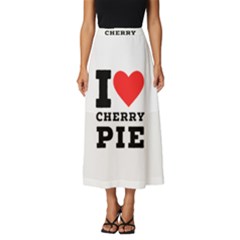 I Love Cherry Pie Classic Midi Chiffon Skirt by ilovewhateva