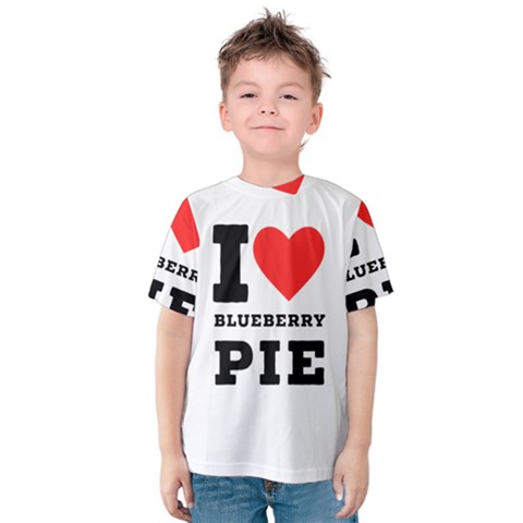 I Love Blueberry Kids  Cotton Tee by ilovewhateva