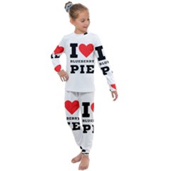 I Love Blueberry Kids  Long Sleeve Set  by ilovewhateva