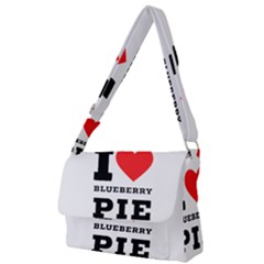 I Love Blueberry Full Print Messenger Bag (l) by ilovewhateva