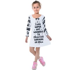 1 Kids  Long Sleeve Velvet Dress