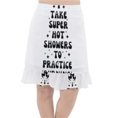 I Take A Super Hot Shower To Practice Burning In Hell Fishtail Chiffon Skirt by sidiakram