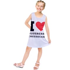 I Love Blueberry Cheesecake  Kids  Tunic Dress by ilovewhateva