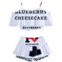 I love blueberry cheesecake  Kids  Off Shoulder Skirt Bikini View1