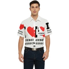 I Love Blueberry Cheesecake  Men s Short Sleeve Pocket Shirt  by ilovewhateva