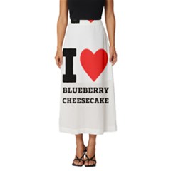 I Love Blueberry Cheesecake  Classic Midi Chiffon Skirt by ilovewhateva