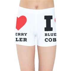 I Love Blueberry Cobbler Kids  Sports Shorts by ilovewhateva