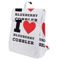 I Love Blueberry Cobbler Flap Top Backpack by ilovewhateva