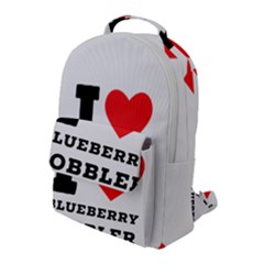 I Love Blueberry Cobbler Flap Pocket Backpack (large) by ilovewhateva