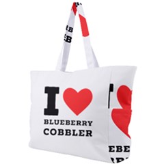 I Love Blueberry Cobbler Simple Shoulder Bag by ilovewhateva