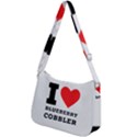 I love blueberry cobbler Zip Up Shoulder Bag View2