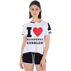 I Love Blueberry Cobbler Open Back Sport Tee by ilovewhateva