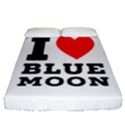 I love blue moon Fitted Sheet (Queen Size) View1