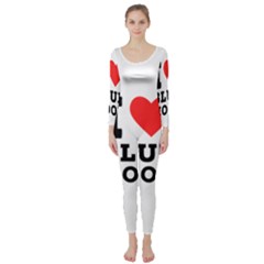 I Love Blue Moon Long Sleeve Catsuit by ilovewhateva