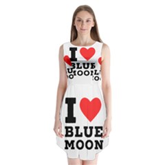 I Love Blue Moon Sleeveless Chiffon Dress   by ilovewhateva