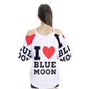 I love blue moon Flutter Sleeve Tee  View2