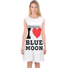 I Love Blue Moon Capsleeve Midi Dress by ilovewhateva