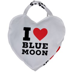 I Love Blue Moon Giant Heart Shaped Tote by ilovewhateva