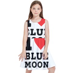 I Love Blue Moon Kids  Skater Dress by ilovewhateva