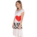 I love blue moon Classic Short Sleeve Dress View2