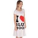 I love blue moon Classic Short Sleeve Dress View3