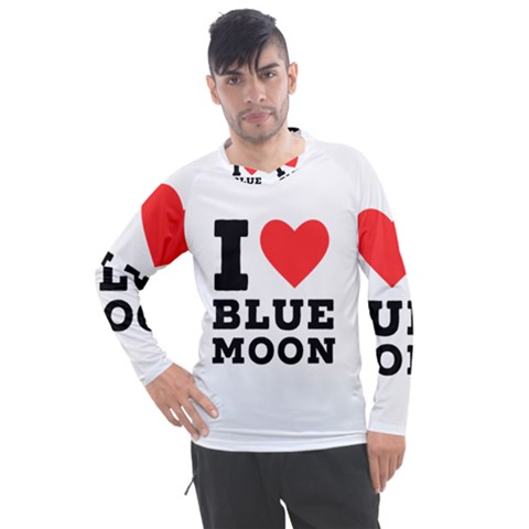 I Love Blue Moon Men s Pique Long Sleeve Tee by ilovewhateva