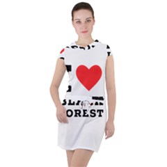 I Love Black Forest Drawstring Hooded Dress by ilovewhateva