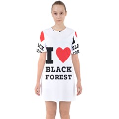 I Love Black Forest Sixties Short Sleeve Mini Dress by ilovewhateva