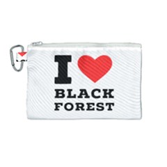 I Love Black Forest Canvas Cosmetic Bag (medium) by ilovewhateva