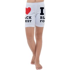 I Love Black Forest Kids  Lightweight Velour Capri Yoga Leggings by ilovewhateva