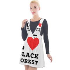 I Love Black Forest Plunge Pinafore Velour Dress by ilovewhateva